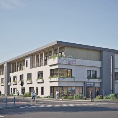 Le bâtiment est composé de 4 niveaux ; parking souterrain, RDC, R+1 et R+2