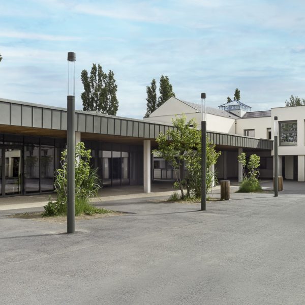 Vue de la cour du collège - © photo Yohan Boniface